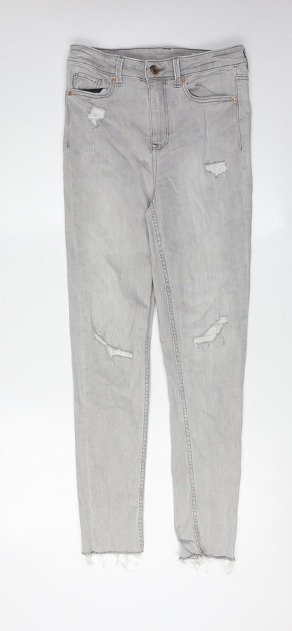 Womens UK Size 10 Marks and Spencer Regular Fit Skinny Grey Jeans