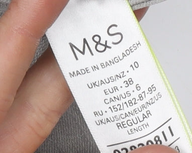 Womens UK Size 10 Marks and Spencer Regular Fit Skinny Grey Jeans