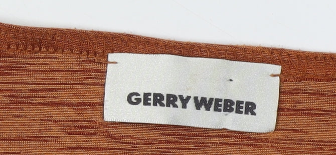Womens UK Size 16 Gerry Weber Brown Basic T-Shirt