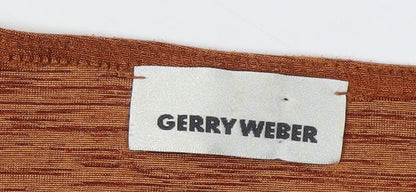 Womens UK Size 16 Gerry Weber Brown Basic T-Shirt