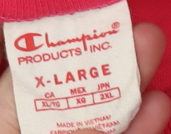 Mens UK Size XL Champion Red  T-Shirt