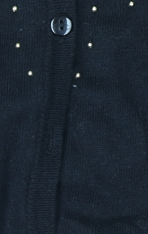 Womens UK Size 4 Red Herring Black Cardigan Jumper