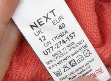 Next Women's Red Slip Dress Size 12 for Casual Wear