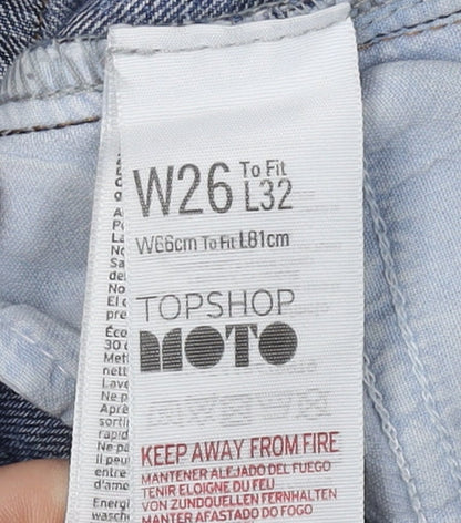 Topshop Women's Straight Blue Jeans Size 8