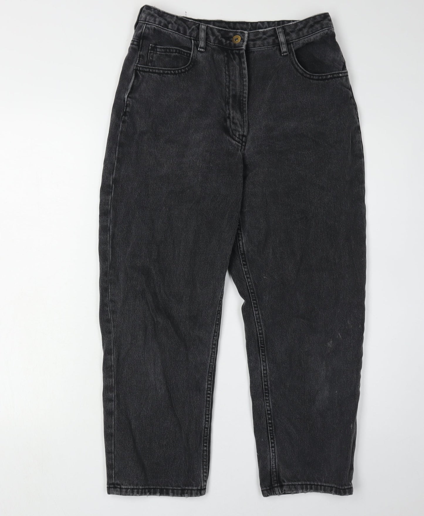 Collusion Women's Black Mom Jeans, Size 28, Dark Wash