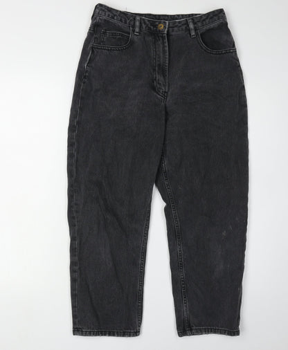 Collusion Women's Black Mom Jeans, Size 28, Dark Wash