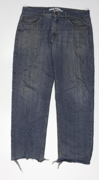 Urban Republic Men's Blue Straight Leg Jeans L