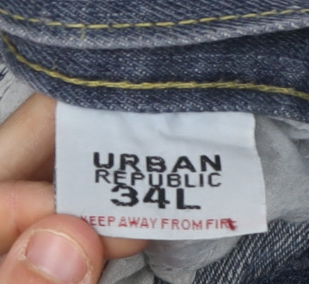 Urban Republic Men's Blue Straight Leg Jeans L