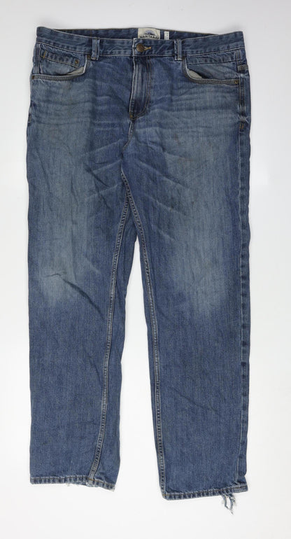 Mantaray Men's Blue Straight Jeans Size 36R