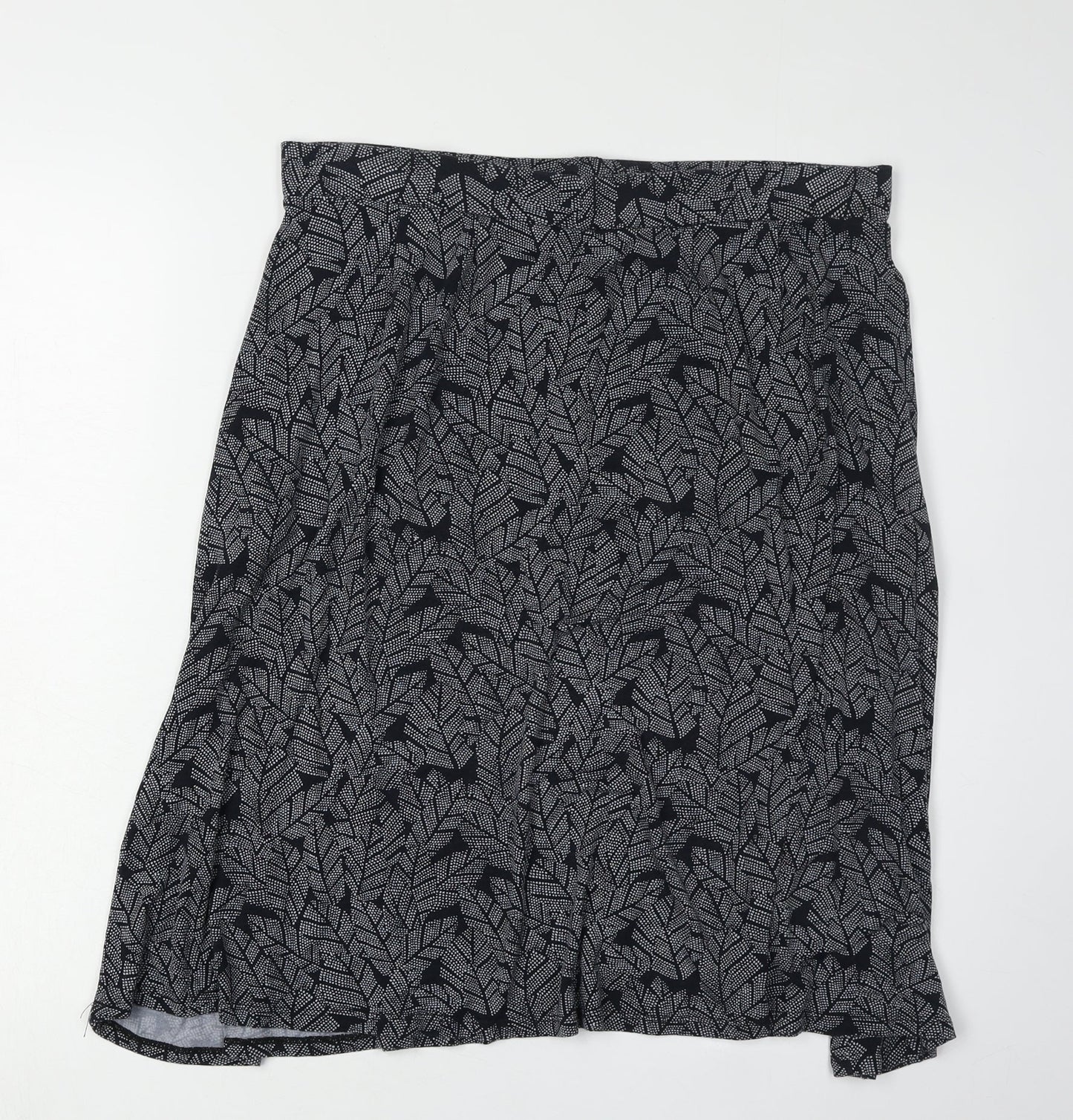 Maine New England Women's Black Geometric A-Line Skirt