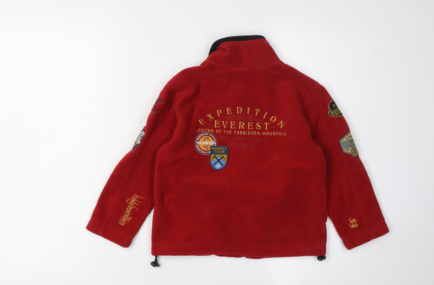 Disney Boys Red Expedition Jacket 6 Years Embroidered Fleece