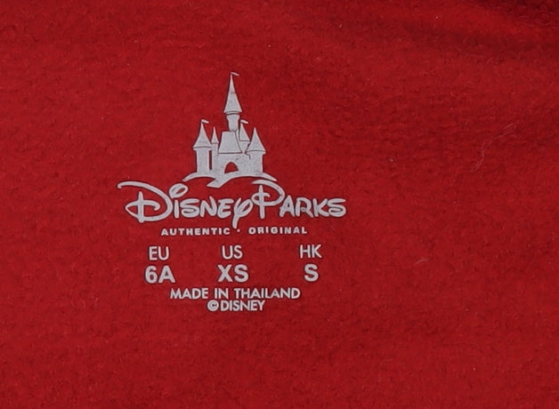 Disney Boys Red Expedition Jacket 6 Years Embroidered Fleece