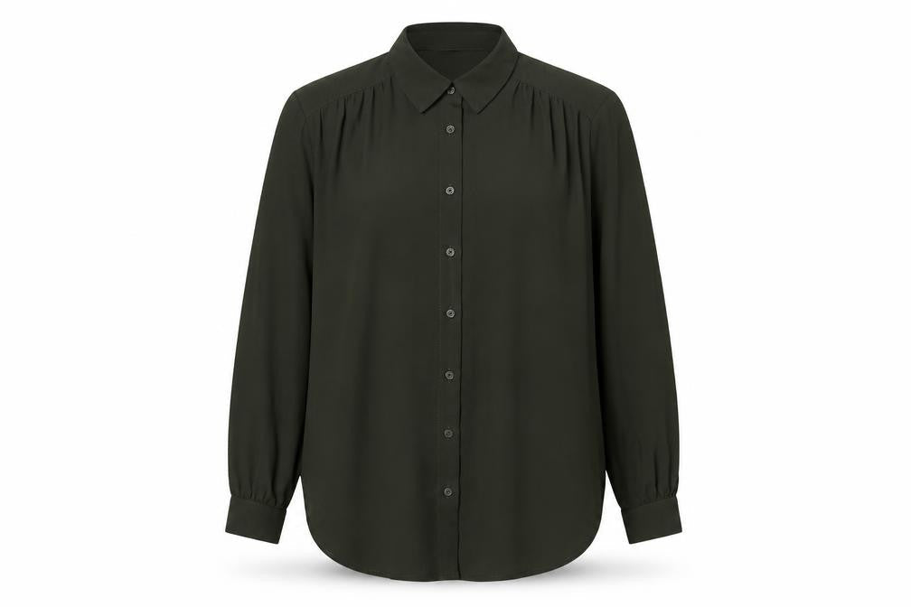 Womens UK Size 10 H&M Green  Button-Up