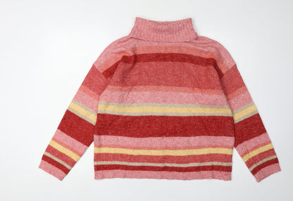 Damart Women's Multicoloured Striped Pullover M