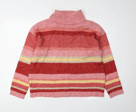 Damart Women's Multicoloured Striped Pullover M