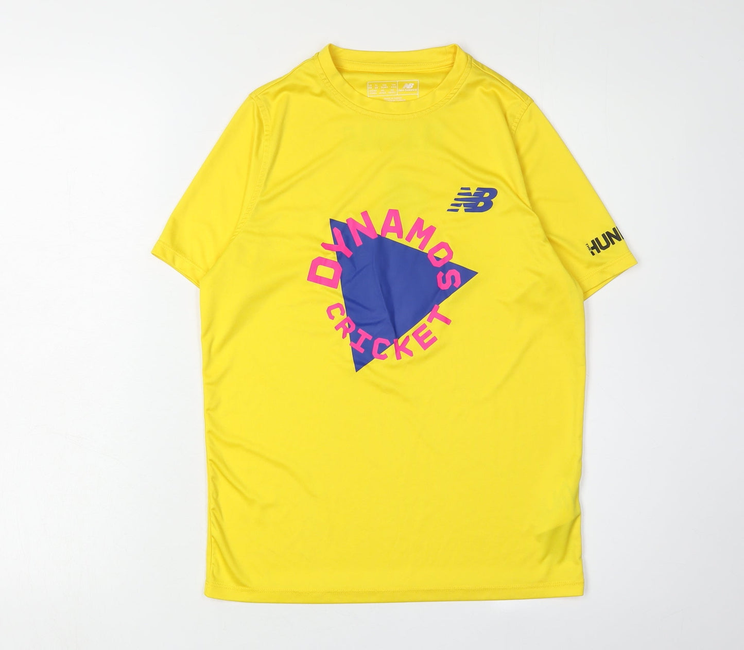 New Balance Boys Yellow Cricket T-Shirt Size 146
