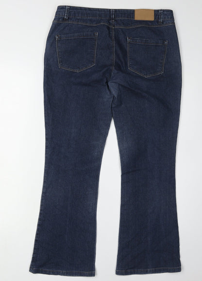 Dorothy Perkins Blue Bootcut Jeans Women Size 12