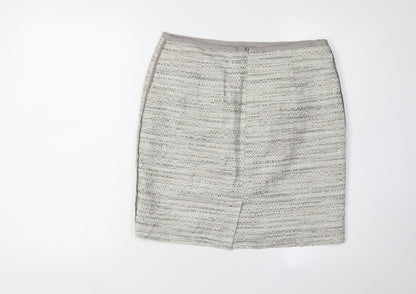 Next Women's Grey Pencil Skirt Size 12 Business