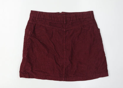 Womens UK Size 12 Topshop A-Line Corduroy Skirt