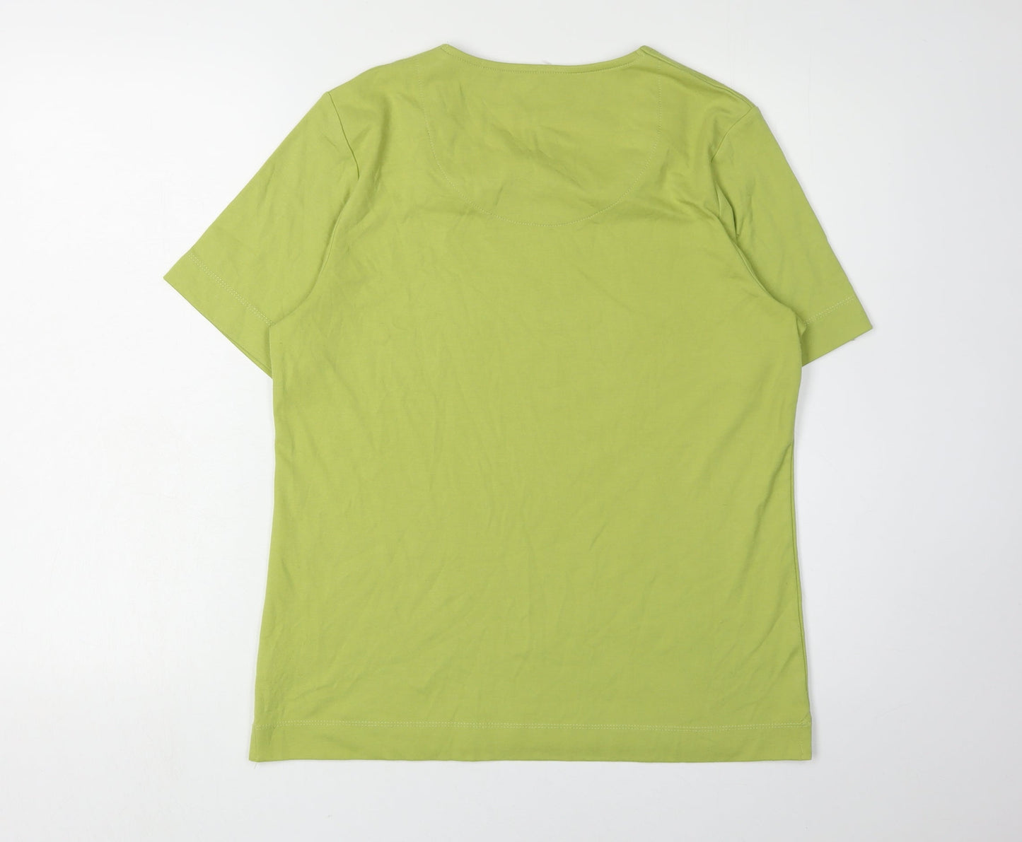 Womens UK Size 14/16 TIGI Green Basic T-Shirt