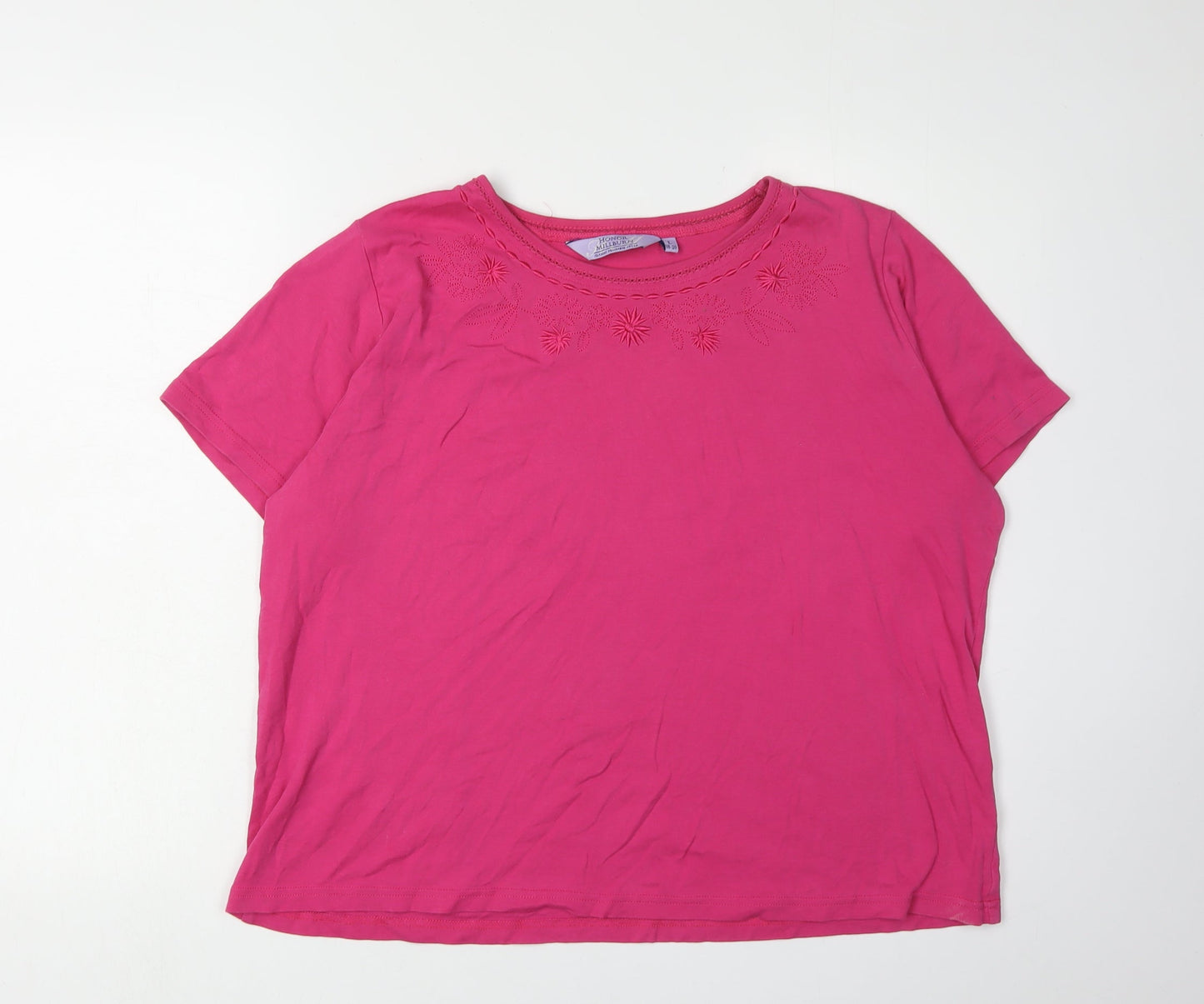 Womens UK Size L Honor Millburn Pink  T-Shirt
