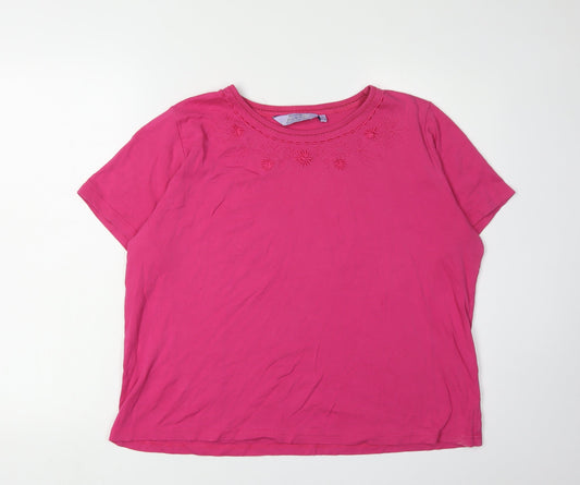 Womens UK Size L Honor Millburn Pink  T-Shirt