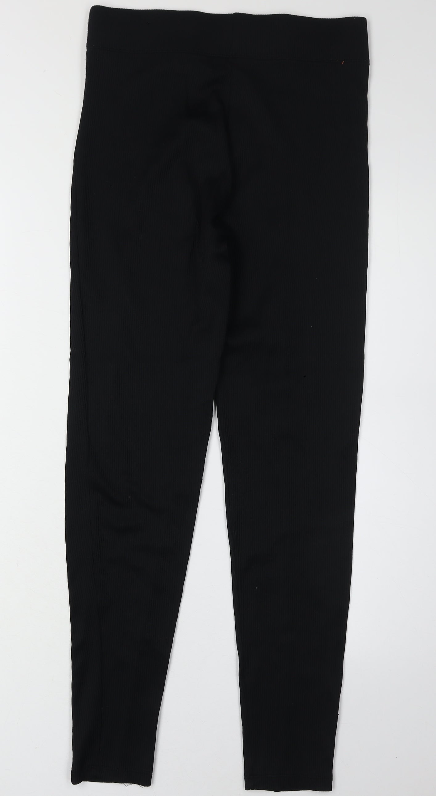 Womens UK Size M Bershka Slim Fit Skinny Black Trousers