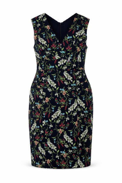 Monsoon Women's Floral Dress, Size 14, Multicoloured, Sleeveless