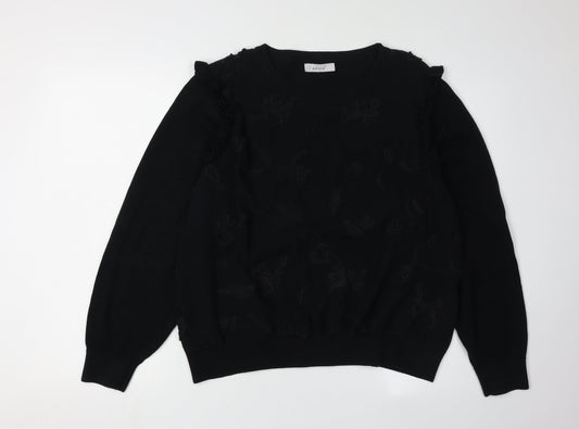 Womens UK Size 20 Marks and Spencer Black  Jumper