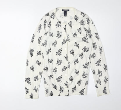 Lands' End Women's S Multicoloured Floral Cardigan