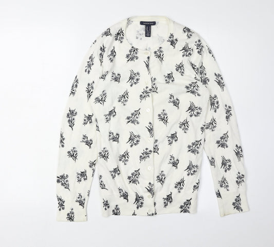 Lands' End Women's S Multicoloured Floral Cardigan
