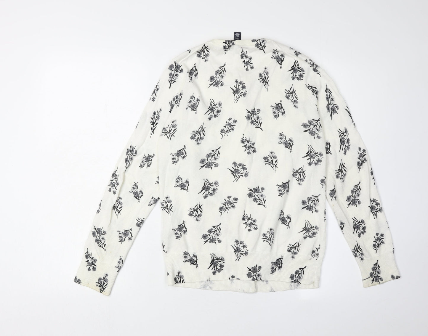 Lands' End Women's S Multicoloured Floral Cardigan