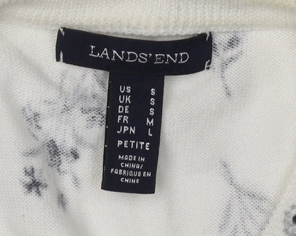 Lands' End Women's S Multicoloured Floral Cardigan