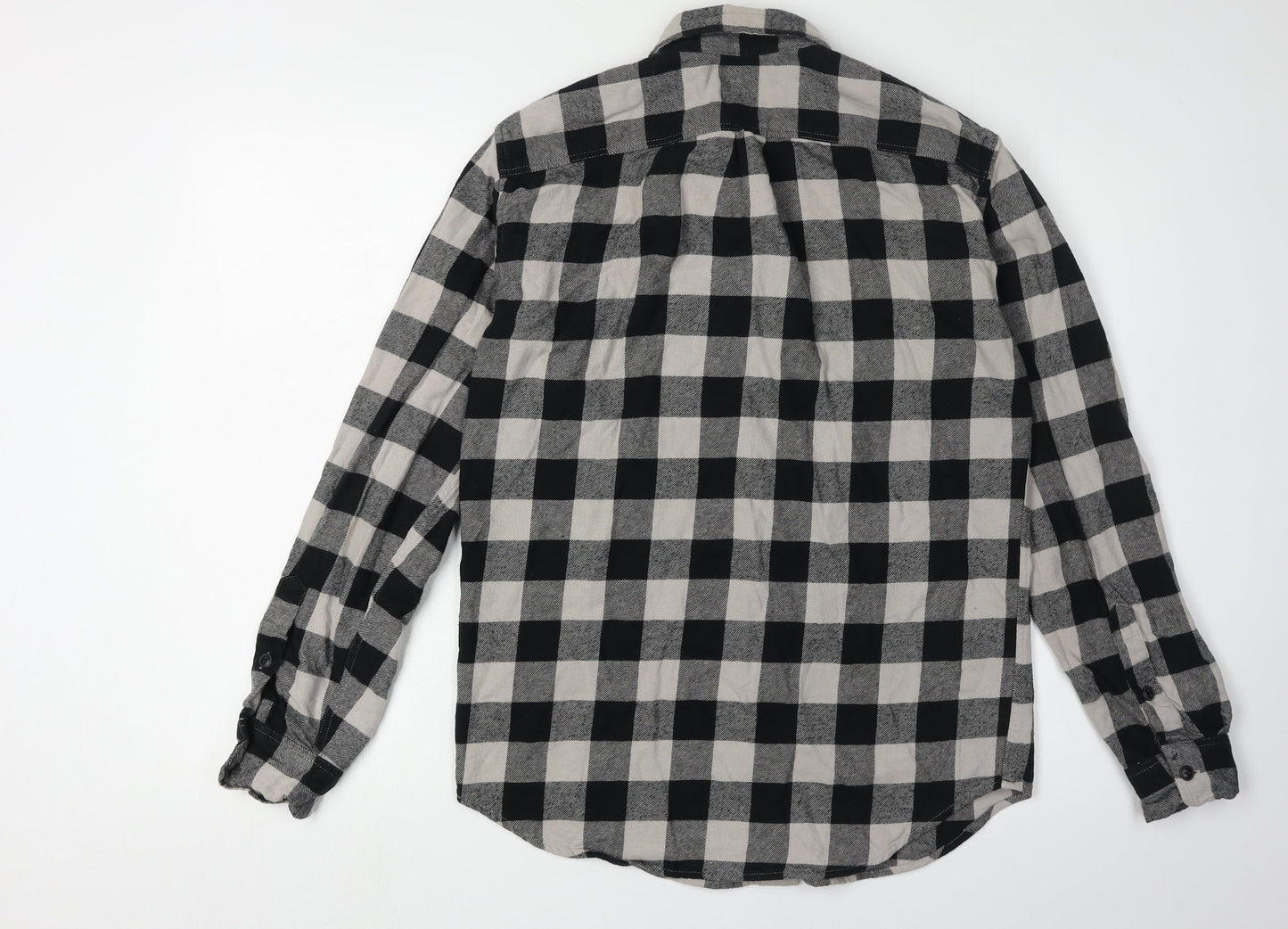 GAP Men's Black Check Flannel Shirt XS