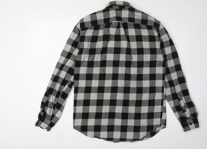 GAP Men's Black Check Flannel Shirt XS