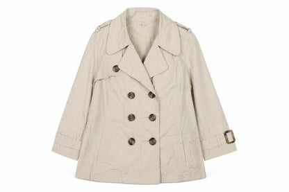 Womens UK Size 12 Marks and Spencer Beige Pea Coat