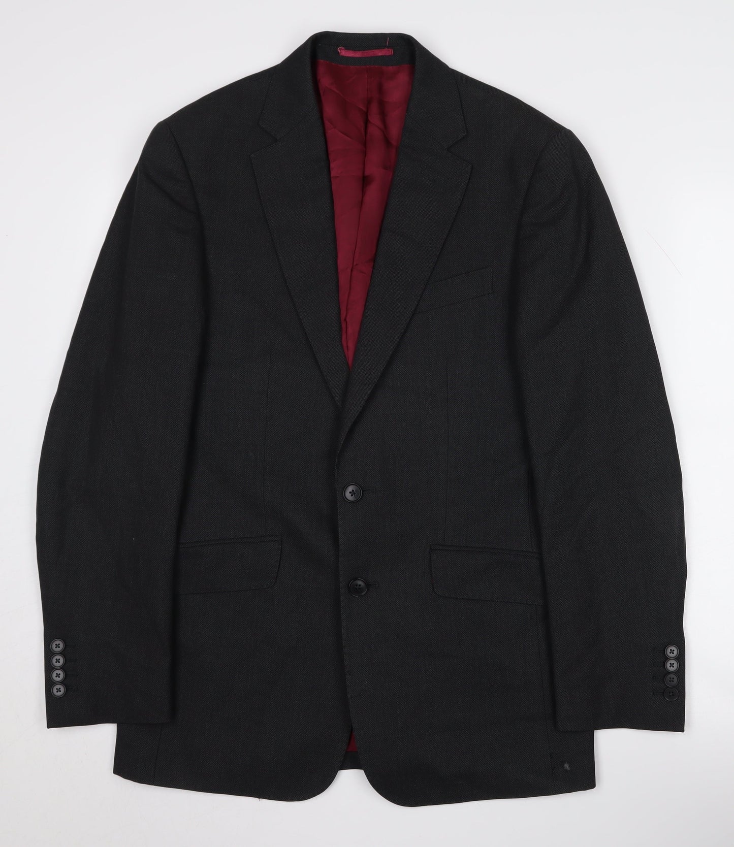Mens UK Size 38 Charles Tyrwhitt Regular Black Suit Jacket