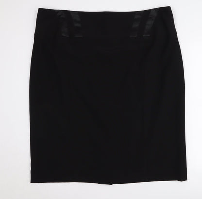 Long Tall Sally Women's Black Knee Length Pencil Skirt