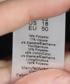 Long Tall Sally Women's Black Knee Length Pencil Skirt