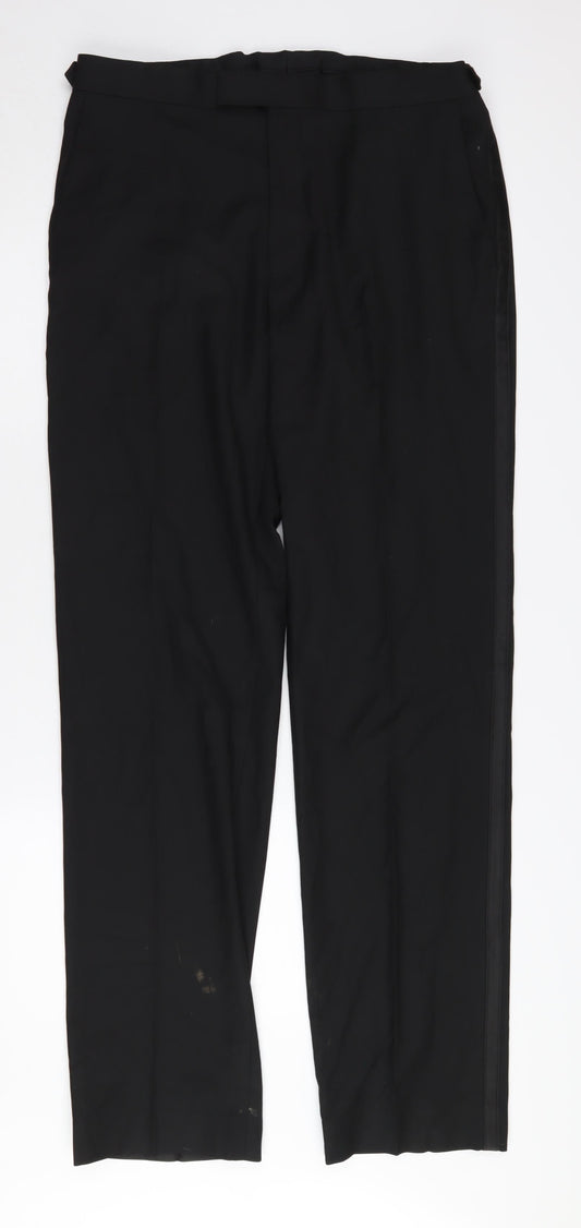 Marks and Spencer Men's Black Dress Pants 34 XL
