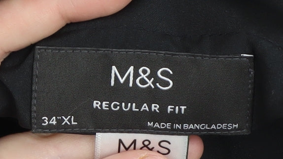 Marks and Spencer Men's Black Dress Pants 34 XL