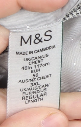 Mens UK Size 46 Marks and Spencer Regular Grey Suit Jacket