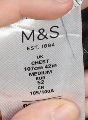 Mens UK Size 42 Marks and Spencer Regular Black Suit Jacket