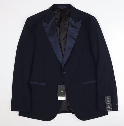 Mens UK Size 42 Marks and Spencer Regular Blue Suit Tuxedo