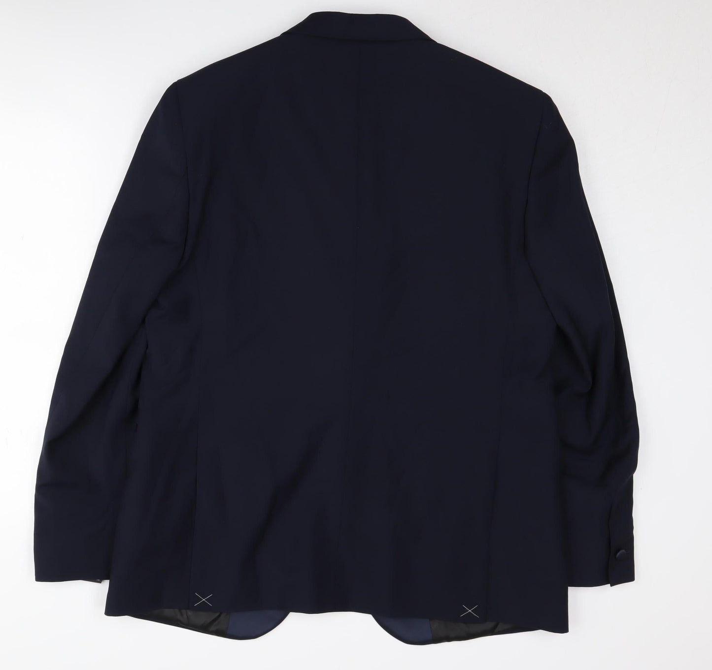 Mens UK Size 42 Marks and Spencer Regular Blue Suit Tuxedo