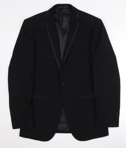 Mens UK Size 38 Moss 1851 Regular Black Suit Tuxedo