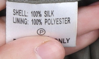 Wallis Women's Green Silk Suit Jacket, Size 12, Mid-Length