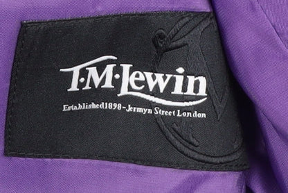 Mens UK Size 40 T.M.Lewin Regular Black Suit Tuxedo