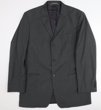 Linus Men's Grey Suit Jacket, Formal, Size 38 Regular