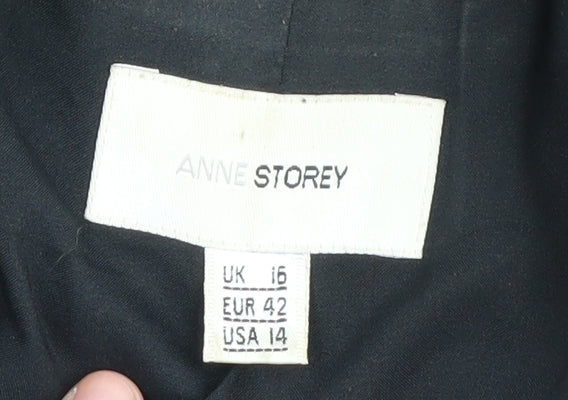 Anne Storey Women's Black Blazer Size 16
